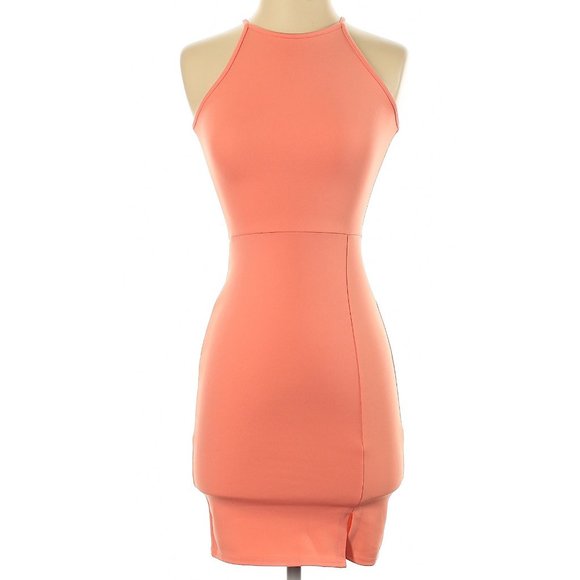 NWOT Sleeveless Dress in Bright Coral Size 1 - Picture 2 of 10